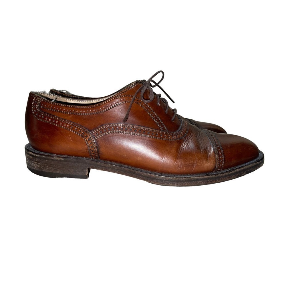 Cole Haan Bragano Cap Toe Oxfords Mens Shoes Made In Italy #3864 Leather 8.5D